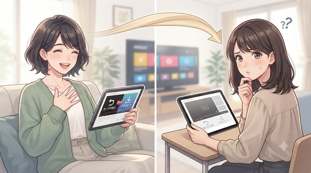 ABEMAプレミアムの通常プランと広告つきプランで使える機能の違い