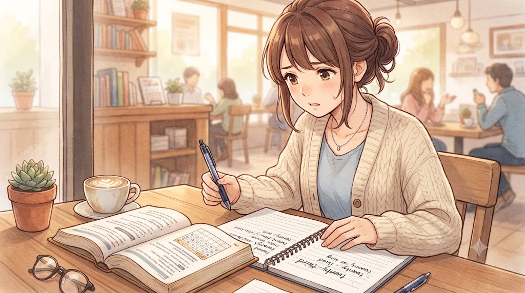 英語の参考書とノートを見比べて、23rdと23thのどちらが正しいか迷っている