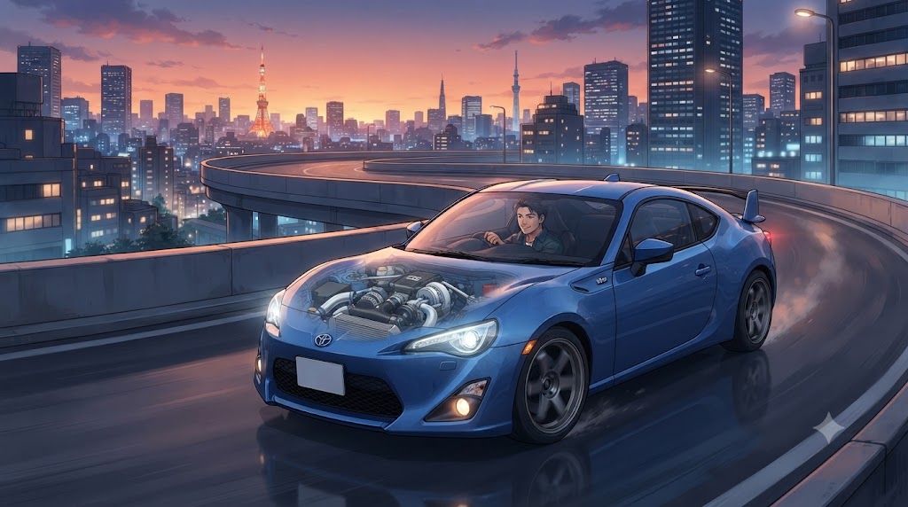 街乗りでの快適性と自然な加速を求める人に向けた、HKS製スーパーチャージャー搭載のトヨタ86